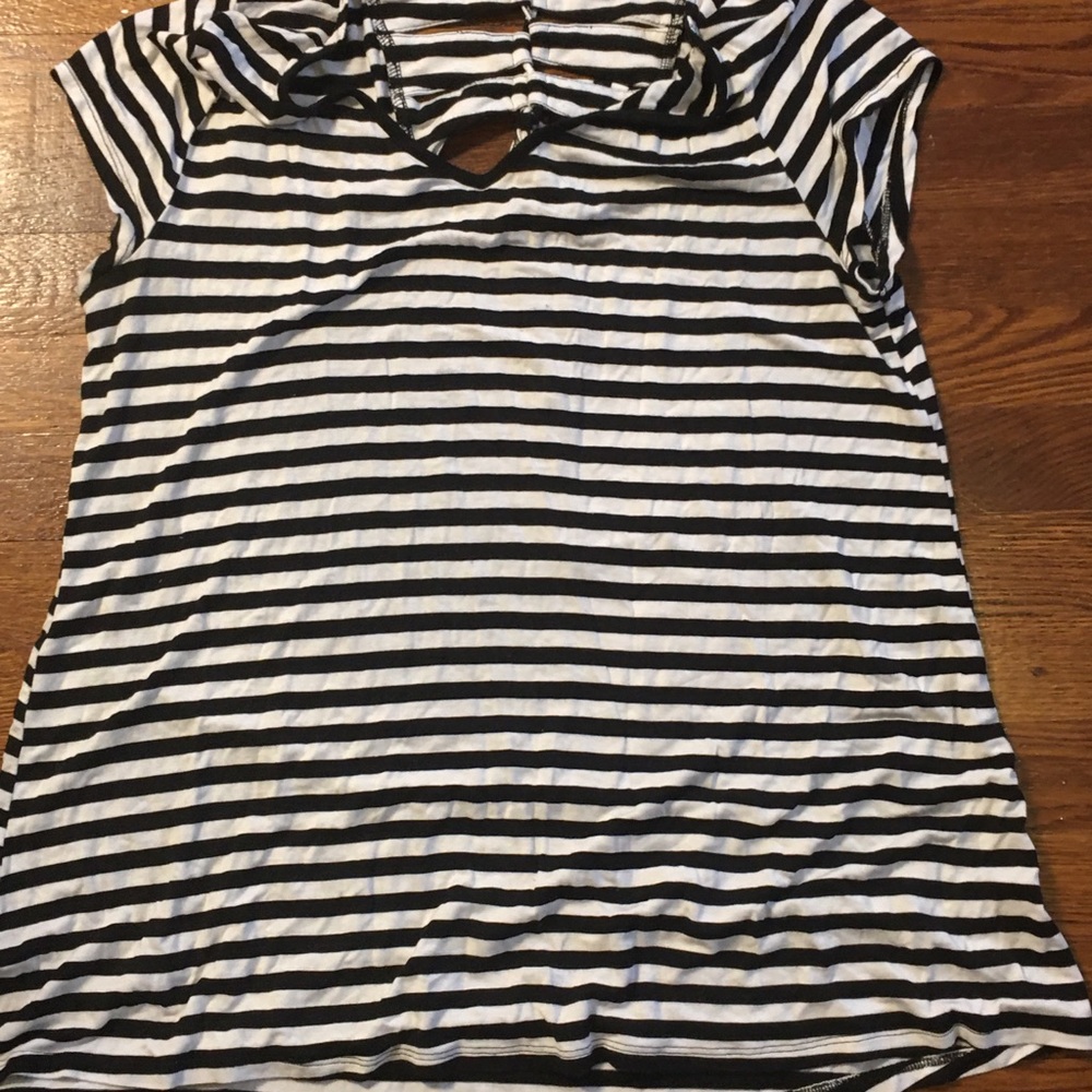 Black and white striped shirt
